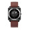 (brown) Square imitation leather pointer waterproof watch 1
