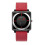 (red) Square imitation leather pointer waterproof watch 1