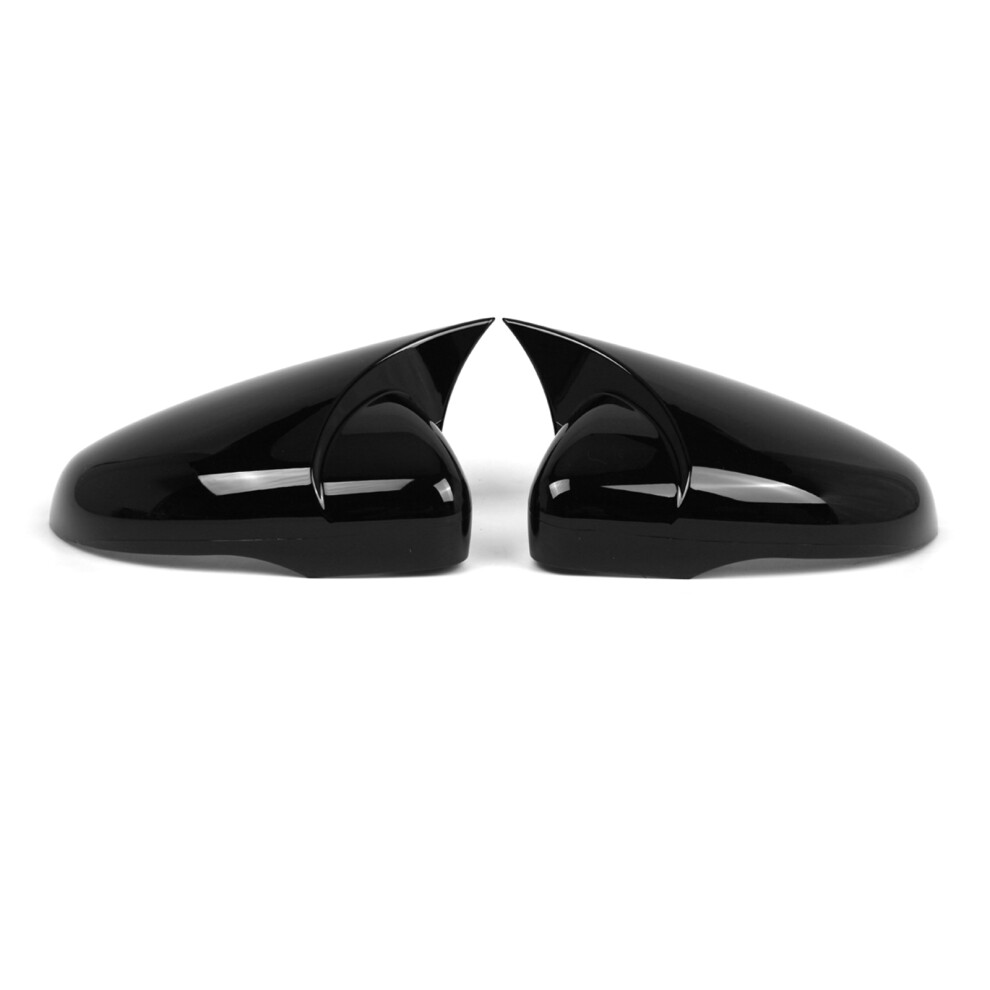 2Pcs Side Mirror Covers For Golf Mk6 2009-2013 Black 6951326597153