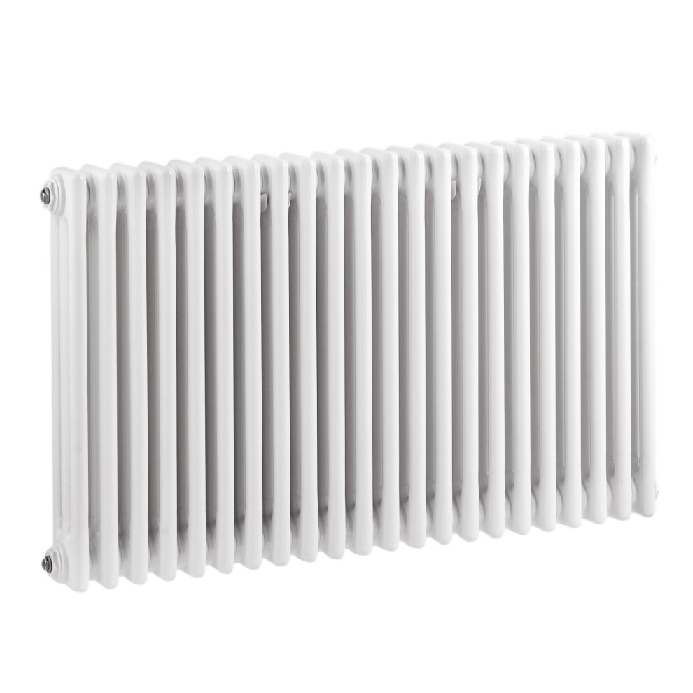Triple Column Traditional Radiator 600 x 999mm, High Gloss White