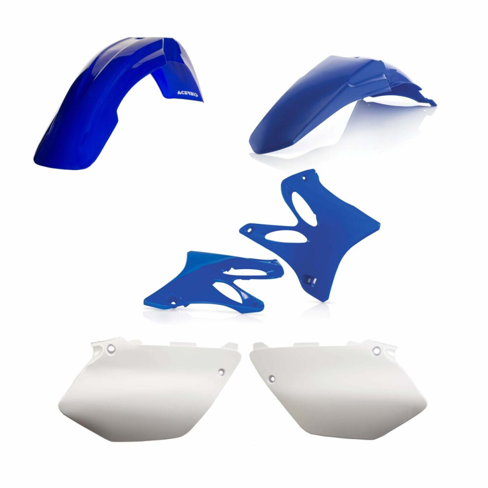 Acerbis Blue/White Standard Plastics Kit - Yamaha Yz 125/250 & Wr 125/250 2002-05 - Oem ()
