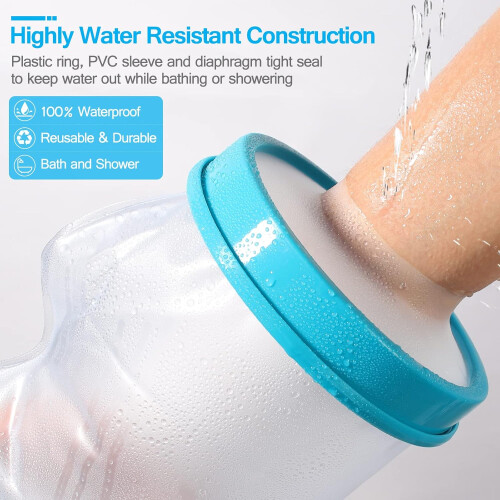 hand casting caps for shower bath, adult waterproof wrist protector [ upgrade] 2