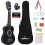 ADM Soprano Ukulele Set Kids and Beginners Ukulele Starter Kit with Bag Black 1