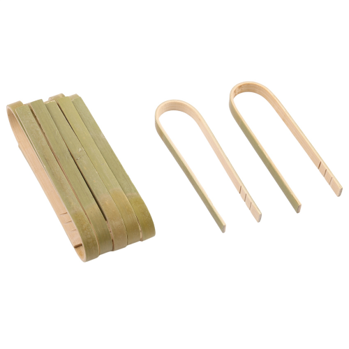 120er-Pack Mini-Bambuszangen, 4 Zoll Einwegbesteck 2