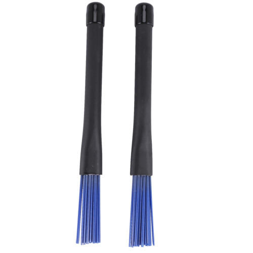 1 Paar einziehbare schwarze Griffe Jazz Drum Brushes Sticks Blau Nylon 32cm