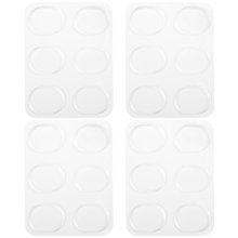 24 Stück Trommeldämpfer, Dämpfer-Gel-Pads, Schalldämpfer, ungiftiger, weicher Silikondämpfer für die Klangregelung von Trommeln (transparent)
