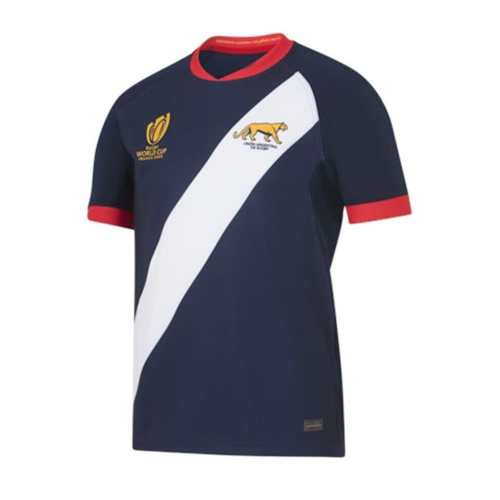 (as the picture, XL) Unisex Argentina Rugby 2022/23 Home Body Fit M Atch Shirt Argentina Rugby 2022/23 Home Body Fit M Atch Shirt