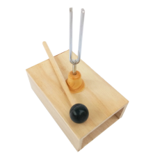 512 Hz Stimmgabel mit Holzresonator für Klangtherapie, Yoga, Meditation und Entspannung
