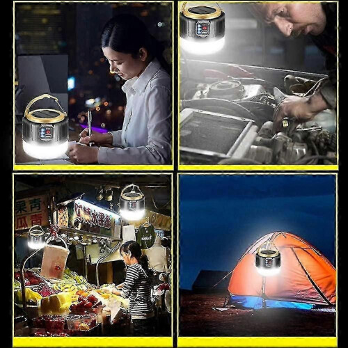 Solar Camping Light Rechargeable Emergency Remote Control Tent Light 2