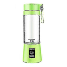 Portable Mini Electric Fruit Juicer 6 Blades Powerful Electric Juicing Cup (blue)