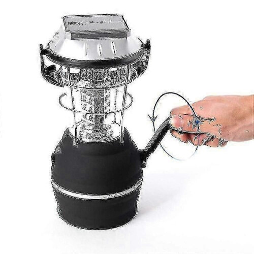 LED rechargeable solar hand camping light 1