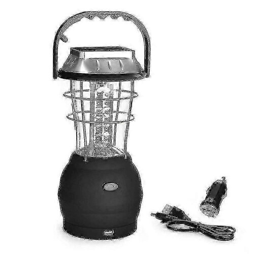 LED rechargeable solar hand camping light