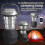 LED rechargeable solar hand camping light 5