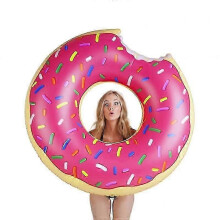 110 cm Donut Swim Ring, Inflatable Swim Ring Air Cushion Tire Swim Ring Floating Toy Swim Ring For A