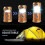 Solar and rechargeable lanterns flashlight collapsible portable lights 4