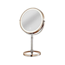 10x Led Mirror Rechargeable Make Up Mirror With 3 Colors, Brightness Adjustable Magnification Cosme