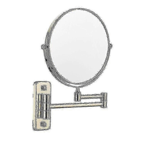 Double Face 7x Wall Mounted Mirror Extendable