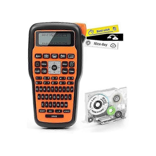 E1000 Label Maker Machine - Laminated Cable/wire Label Maker With Ac Adapter, One-touch Keys, For H
