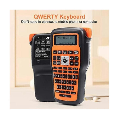E1000 Label Maker Machine - Laminated Cable/wire Label Maker With Ac Adapter, One-touch Keys, For H 2
