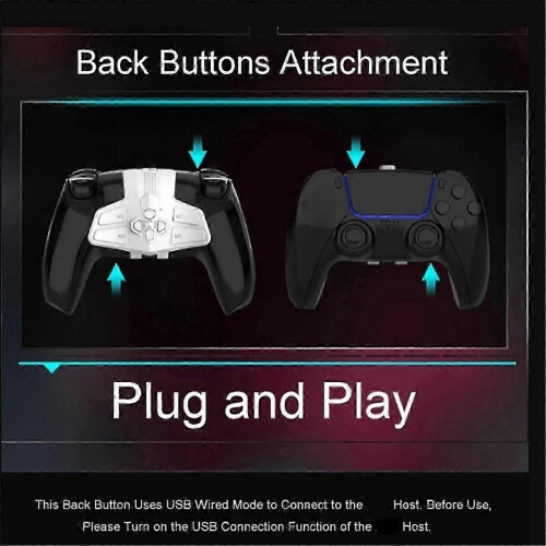 Rear Paddle Accessory Controller Expansion Kit Rear Button And Back Plate Remapping Kit For Back Cl 1