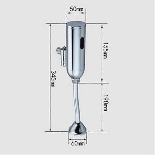 Urinal Sensor Flush Valve Urinal Flush Valve Wall-mounted Urinal Automatic Flusher Hotel Bathroom W 1