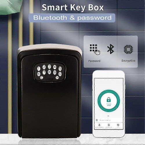 Tuya Smart Key Box Bluetooth Storage Lock Box Smart Life App Wall Mount Security Anti-theft Lockbox 2