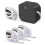 P12 Label Maker Machine with 4 Pack Black on Color Label Tape, Bluetooth Label Printer Support Mult 1
