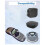 P12 Label Maker Machine with 4 Pack Black on Color Label Tape, Bluetooth Label Printer Support Mult 5