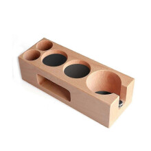 58mm Coffee Stirrer Holder Wooden Filler Support Base Espresso Stirrer Pad Filter Holder Barista Co