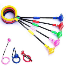 Children Glowing Bouncing Balls Foldble Flashing Jumping Rope Ballgreen