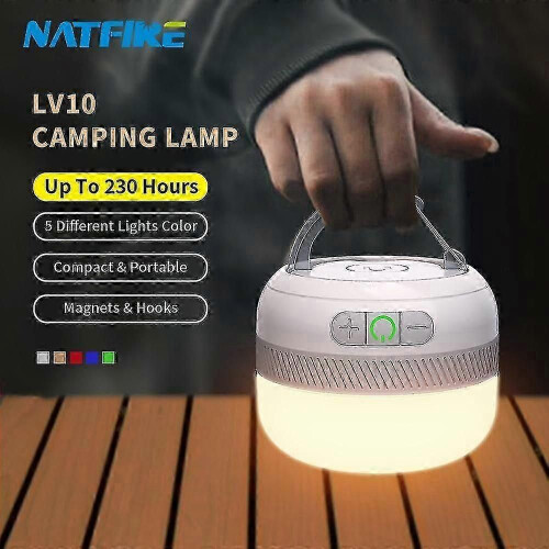 Rechargeable Camping Light Flashlight with Magnet Lighting Fixture Portable Emergency Light 1