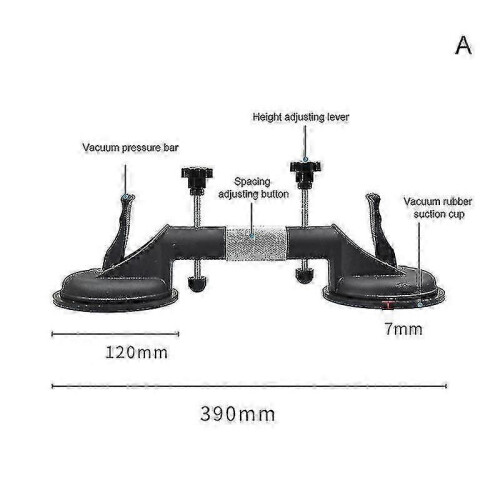 Adjustable Stone Seam Setter Professional Dual Vacuum Suction Cup Countertop 1