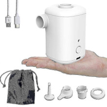 Outdoor Mini Air Pump For Mattress Mat Camping Portable Electric Inflator Usb Charging Pillow Swimming