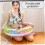 Swimming Ring, Transparent Floating Ring, Rainbow Sequin Swimming Ring Inflatable Pool Float 3