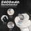 LED Camping Light, USB Rechargeable Folding Flashlight Work Light Waterproof Survival Light with Mag 4