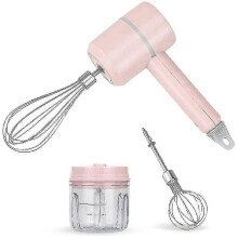 Portable Electric Cordless Handheld Mixer, 3-Speed Adjustable Mixer for Kitchen Baking and Cooking