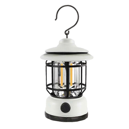 Outdoor camping tent light multi-function retro camping lantern USB charging light emergency portabl