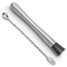Stainless Steel Cocktail Mixer, Mixing Spoon Bar Tool Set