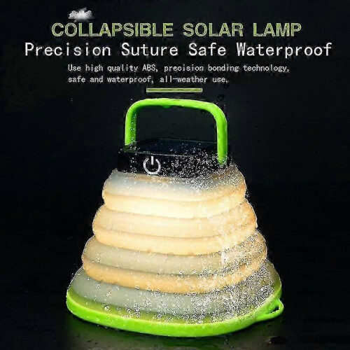 Foldable Solar Rechargeable LED Camping Light 2
