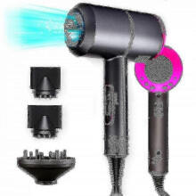Ionic Hair Dryer, 1800w Professional Hair Dryer For Fast Drying