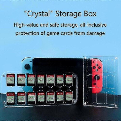 Game Card Storage Box Pouch Bag For Ns Switch Clear Crystal Game Card Case 1