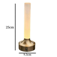 Candle Table Lamp Long Style For Bedroom Rechargeable Wireless Touch Lamp Camping Rechargeable Type