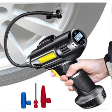 Tire Inflator 12v Electric Car Air Compressor With Led Light Portable Air Pump For Car Tires Inflator