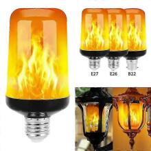 B22 E27 Led Flame Light Bulbs 4 Modes Party Led Flame Effect Light Simulation Fire Lights