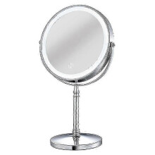 Makeup Mirror with Lights USB Rechargeable 8 Inch 3 Color Lights Two Sided 1X/10X Magnification LED