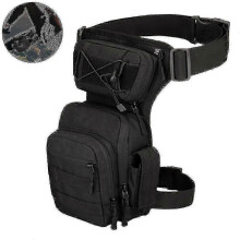 Waterproof Military Tactical Drop Leg Pouch Bag Cross Over Leg Rig Outdoor Bike Cycling Hiking Thigh