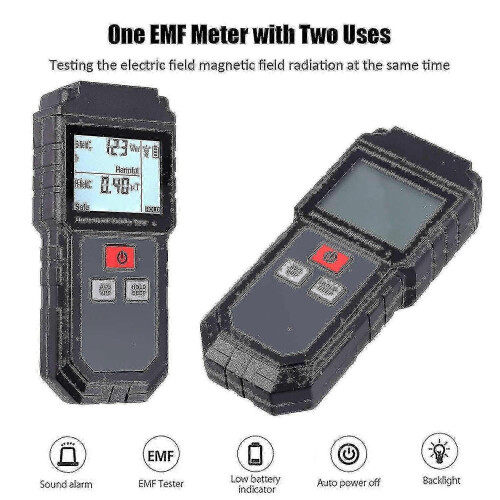 Digital Lcd Emf Meter Electromagnetic Radiation Tester 1