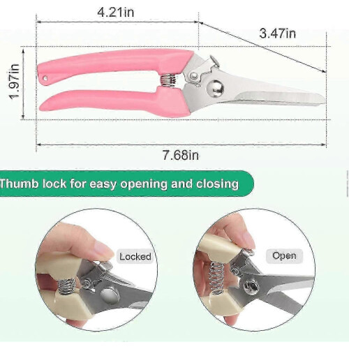 Premium Anvil Pruning Shears - Sharp Steel Garden Scissors for Bushes 1