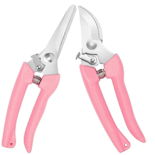 Premium Anvil Pruning Shears - Sharp Steel Garden Scissors for Bushes