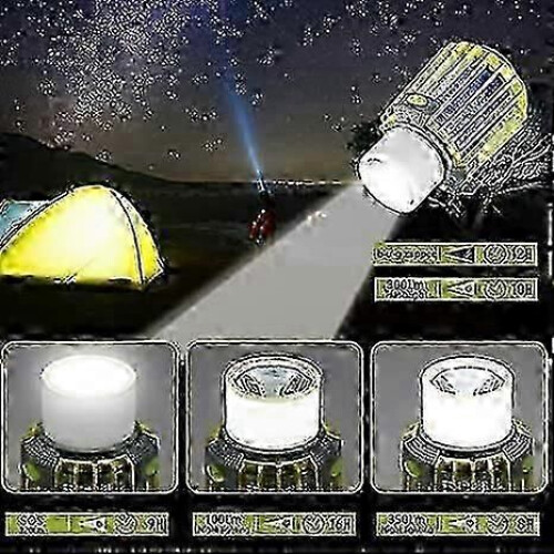 LED Camping Lights Camping Accessories Charging Tent Lights With Flashlight 2